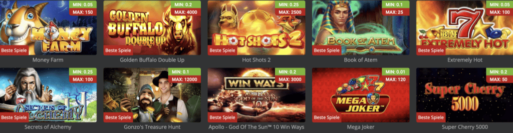 Spiele Angebote 7melons Casino