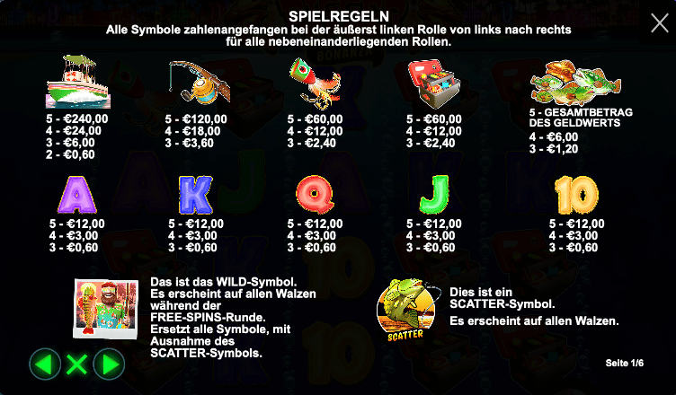 Symbole in Bigger Bass Bonanza