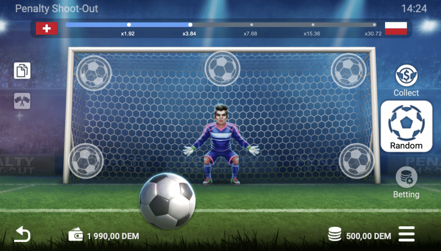 Penaly Shootout Slot Spielweise