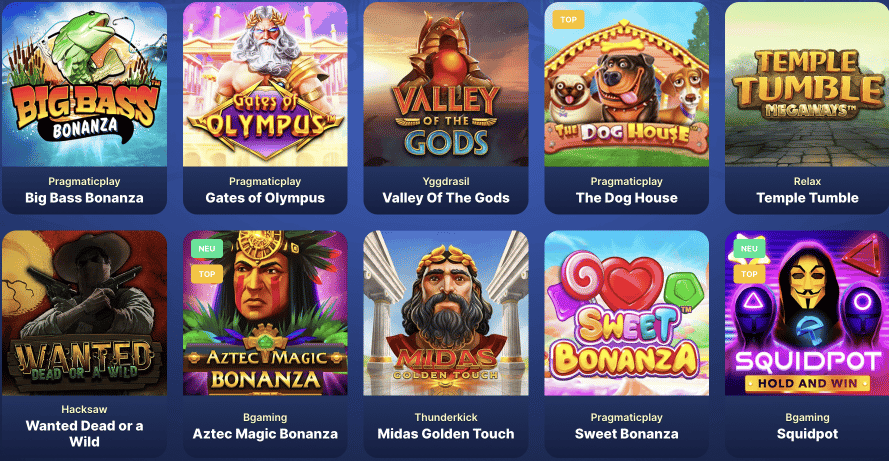 Spiele Angebote SlotWolf Casino