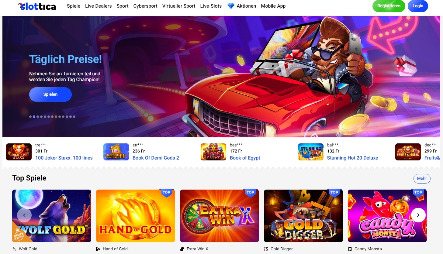 slottica casino lobby