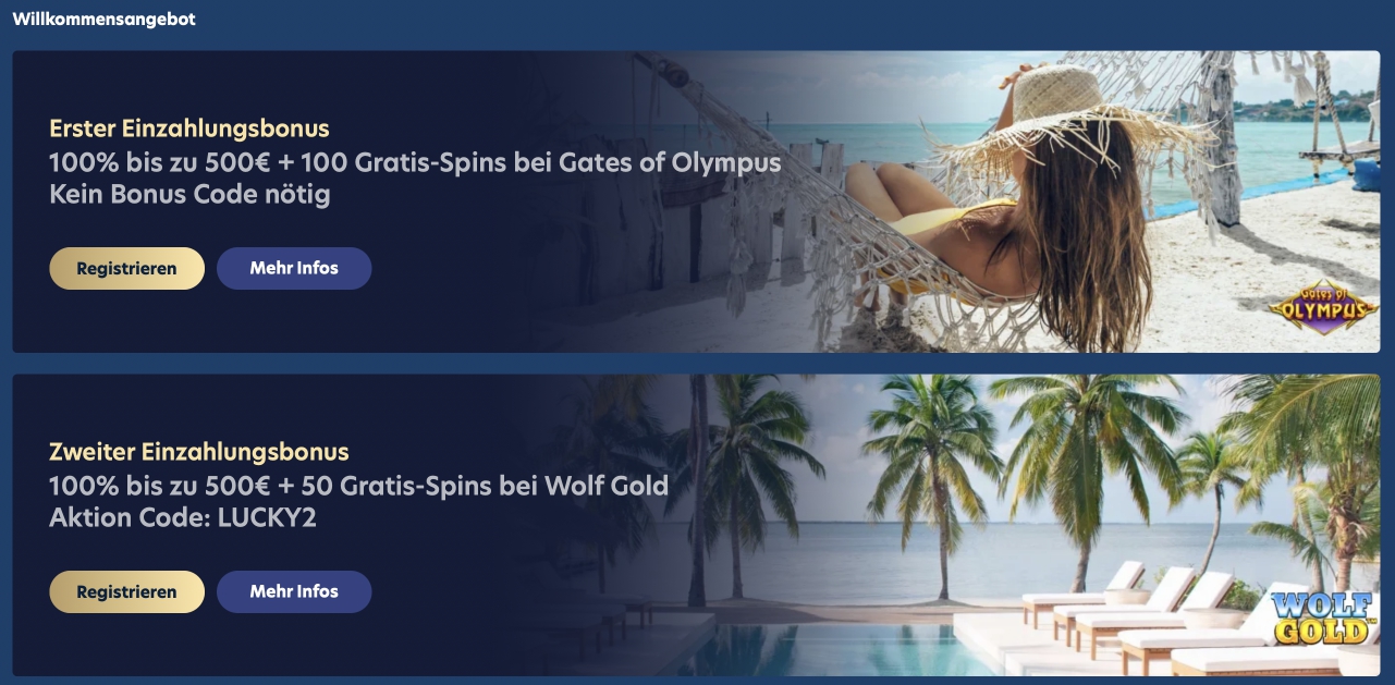 Lucky Dreams Casino Willkommensangebot