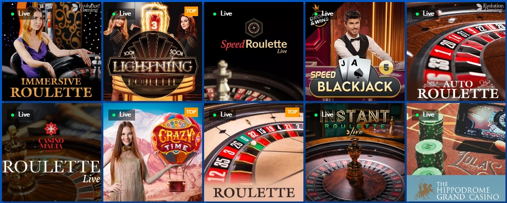 Live-Spiele bei EUSlot Casino