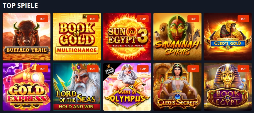 Spiele bei Golden Star Casino