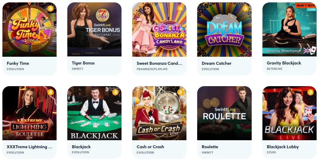 Live-Spiele im Goodman Casino