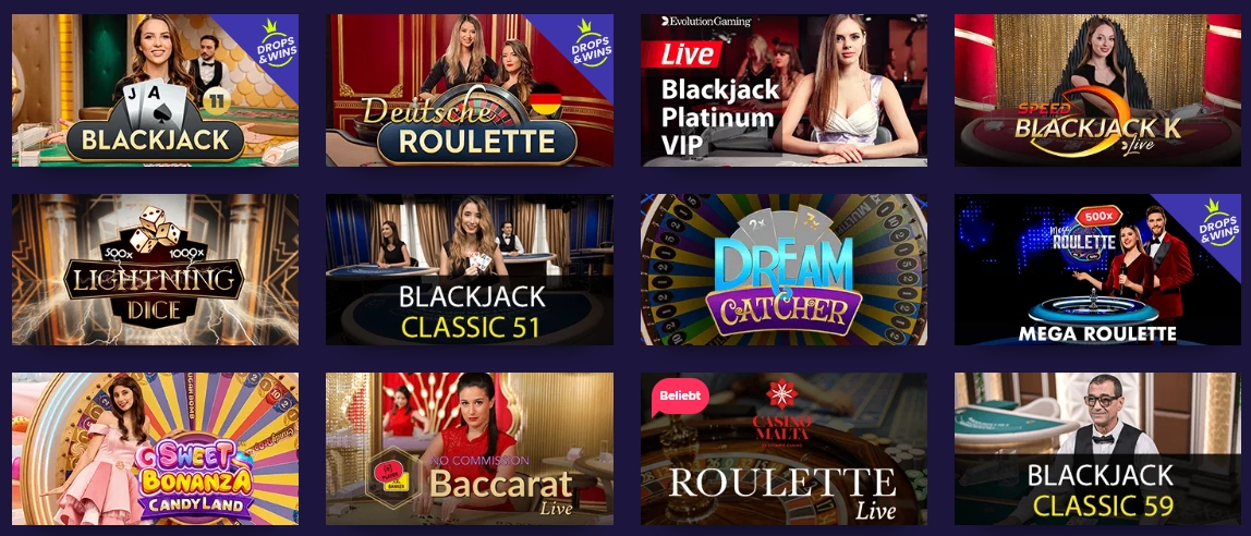 Live-Spiele bei N1 Casino