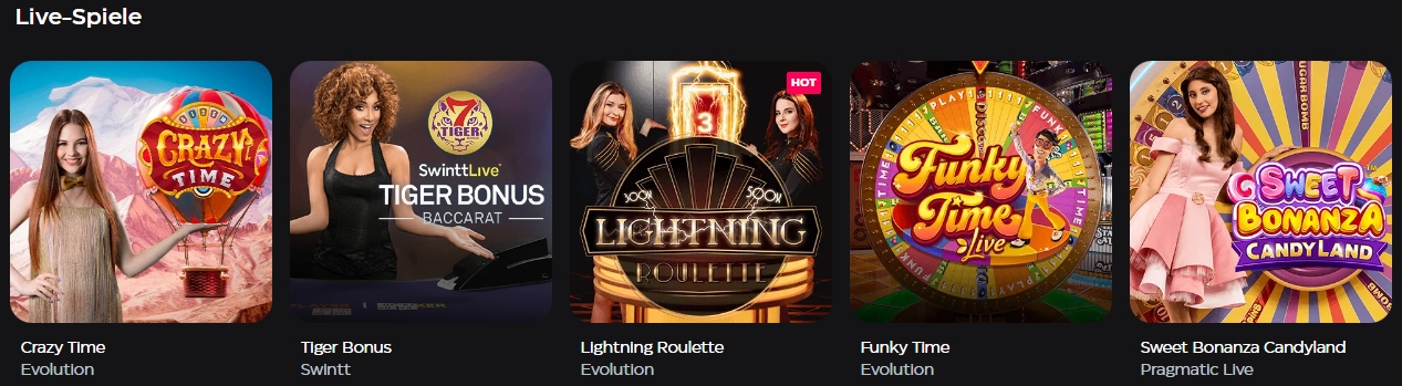 Live-Dealer-Spiele bei Skyscrown