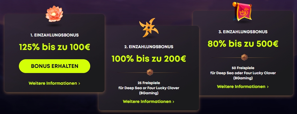spin samurai einzahlungsbonus