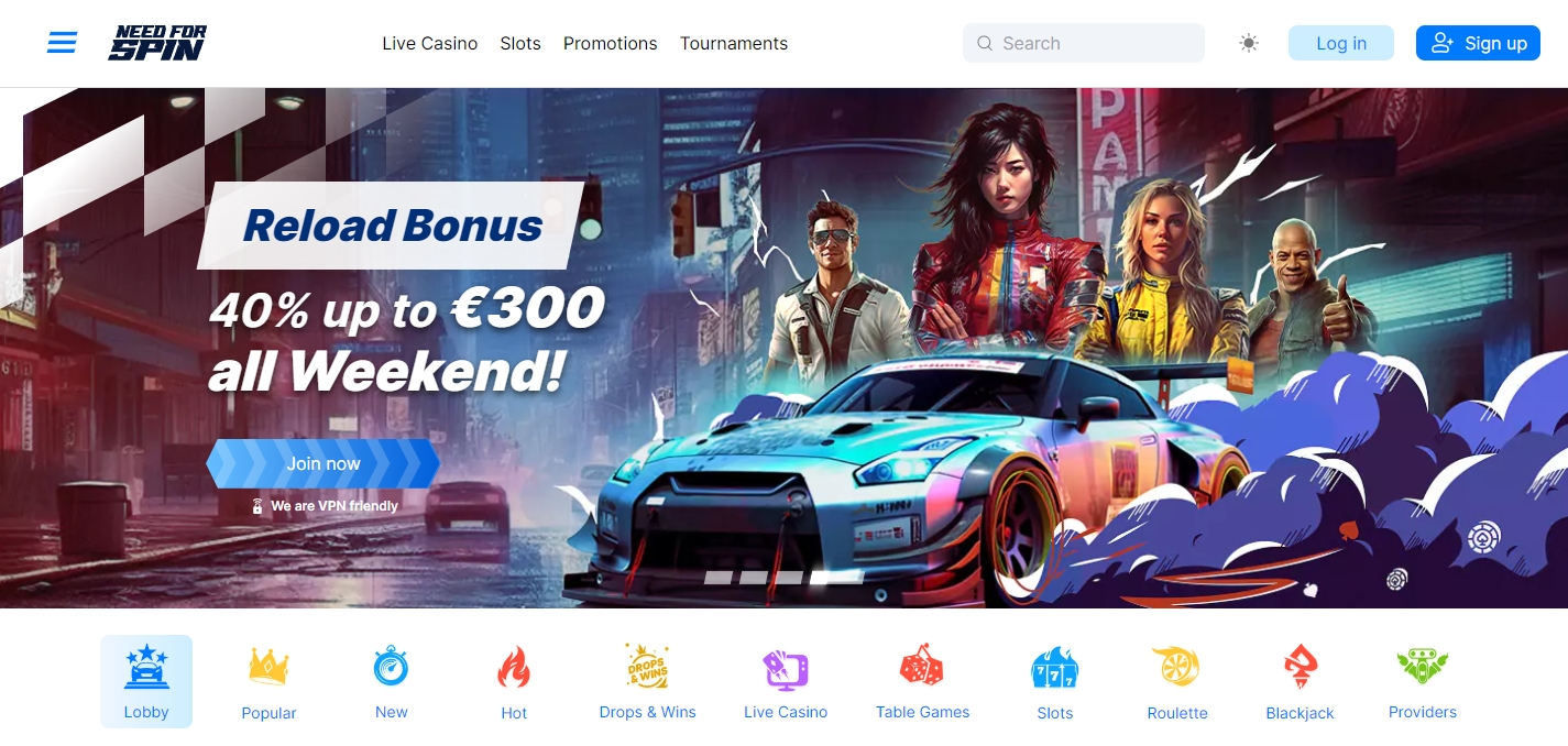 Need for Spin Home Page