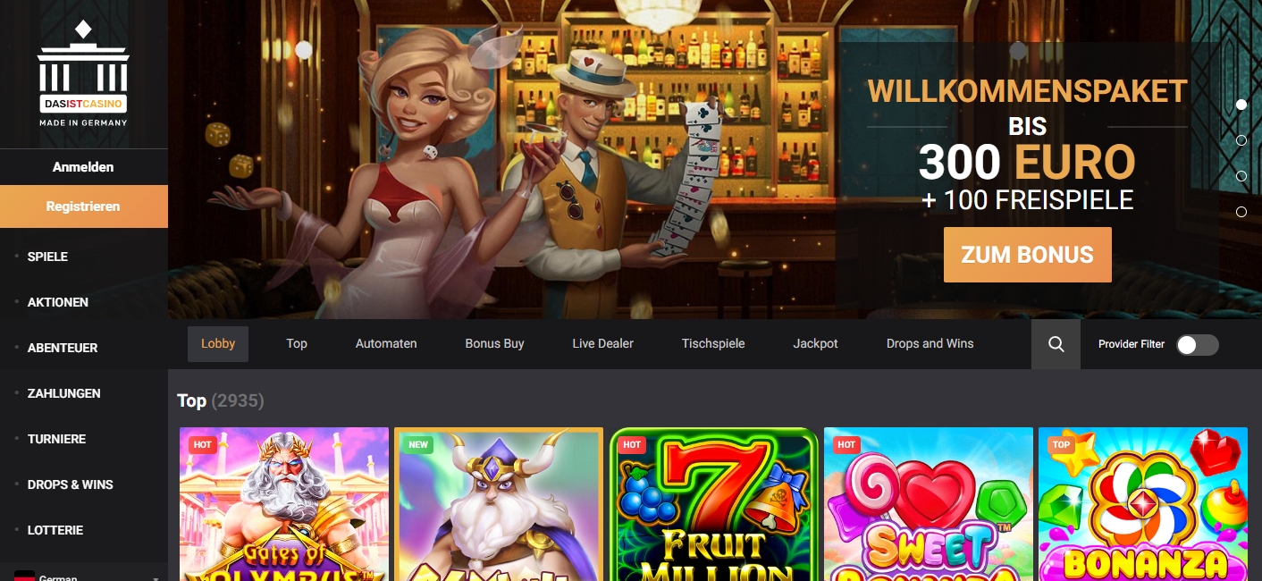 DasIstCasino Startseite