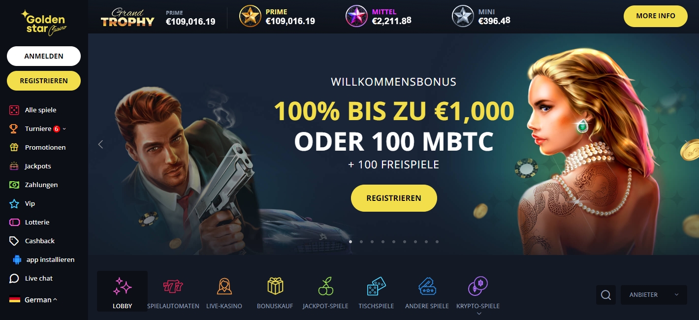 Golden Star Casino Startseite