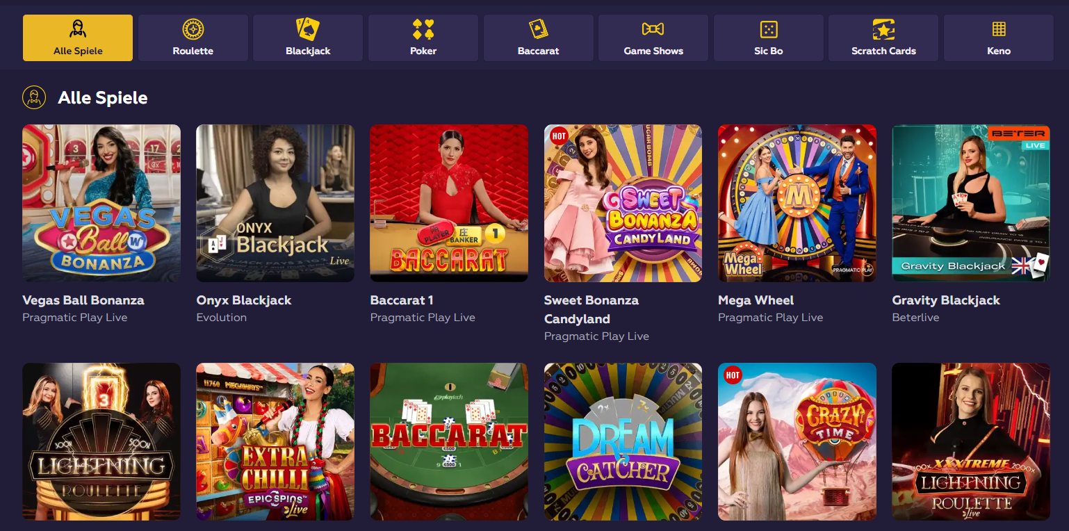 playfina live casino