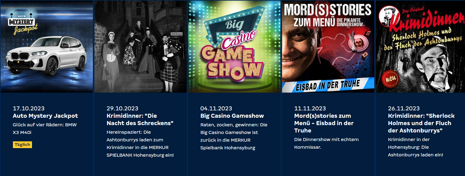 spielbank hohensyburg events