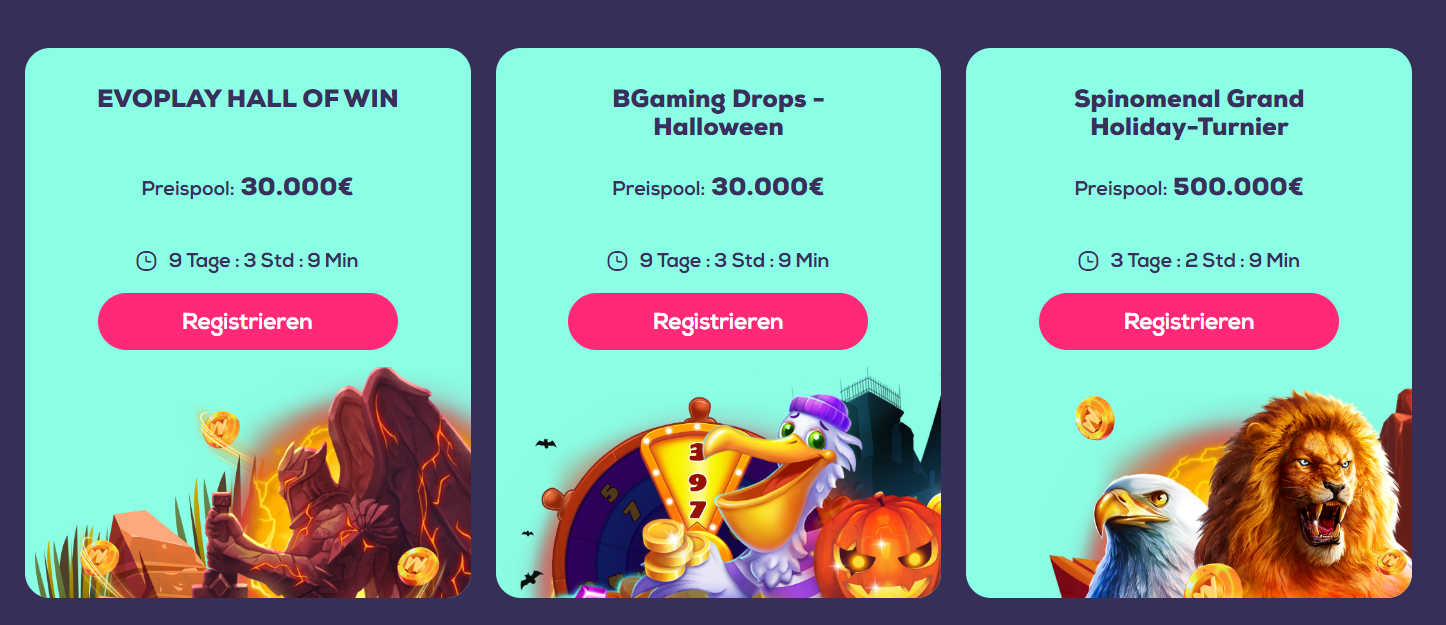 wild fortune turniere