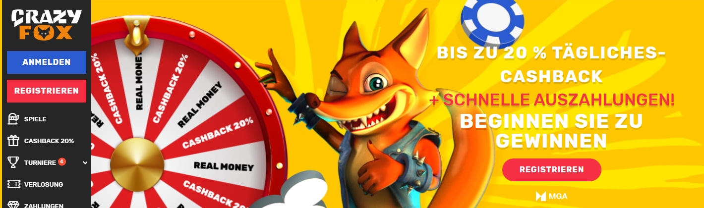 Crazy Fox Casino Startseite